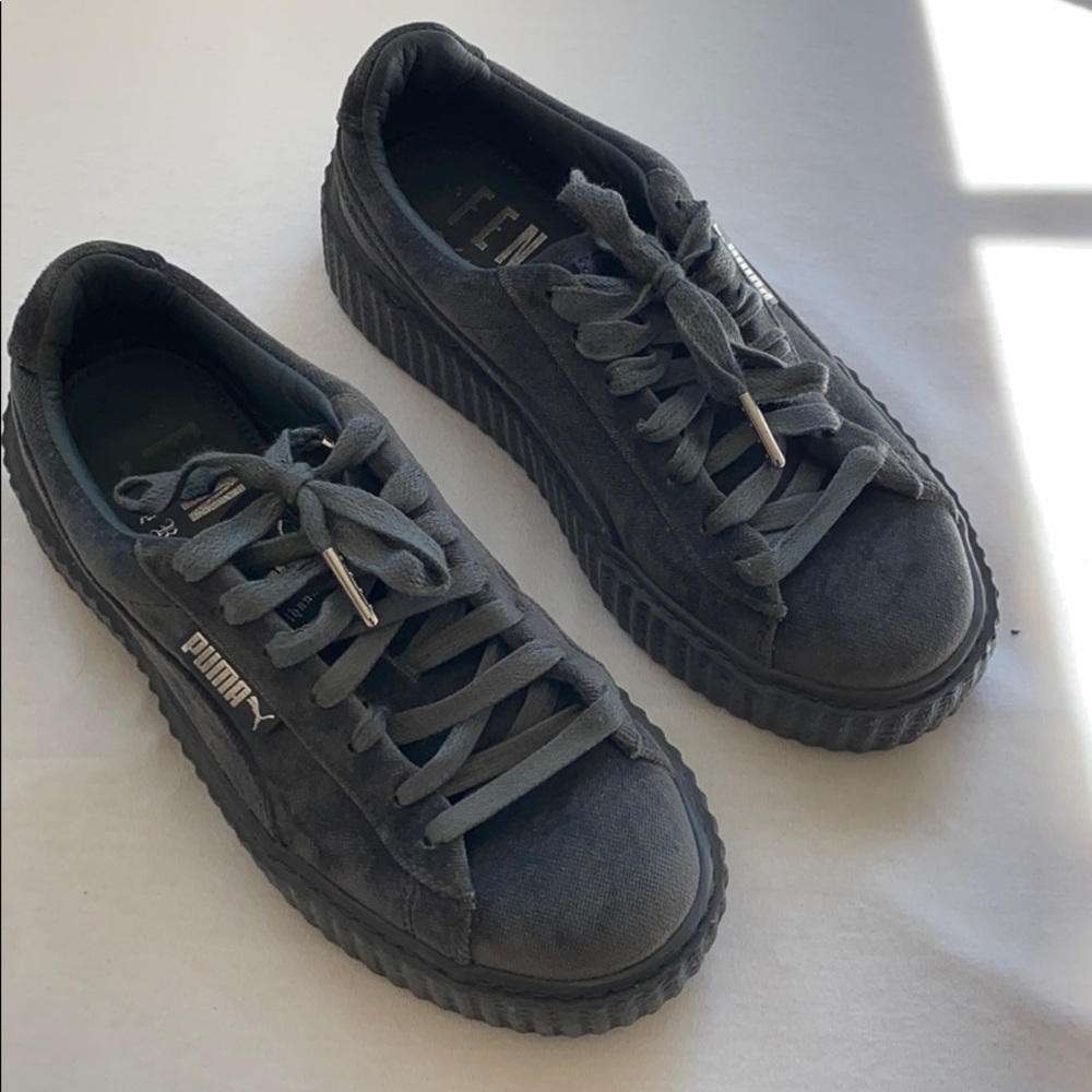 fenty puma creepers velvet grey